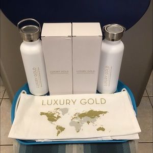 🏡 Aluminum Water Flask & Linen Tote Bag Bundle